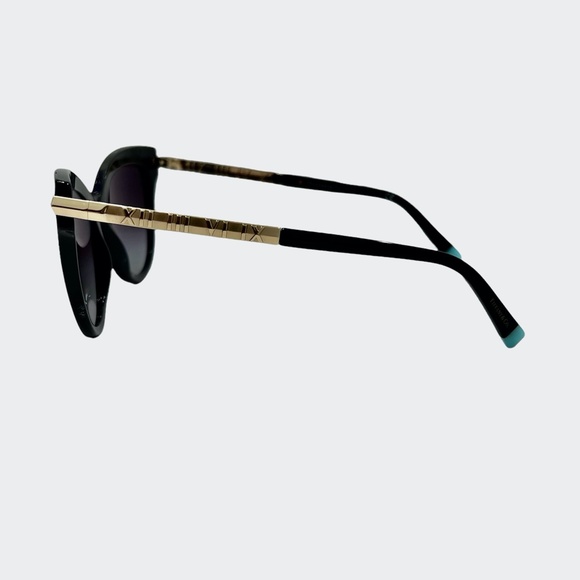 TIFFANY & CO. TF 4182 8001/3C BLACK FRAME GRAY GRADIENT LENS CAT EYE SUNGLASSES - Picture 6 of 16